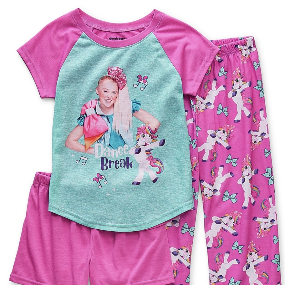 NWT JoJo Siwa 3-Piece Pajama Set